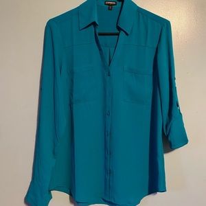 Express portofino shirt teal